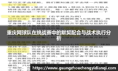重庆网球队在挑战赛中的默契配合与战术执行分析
